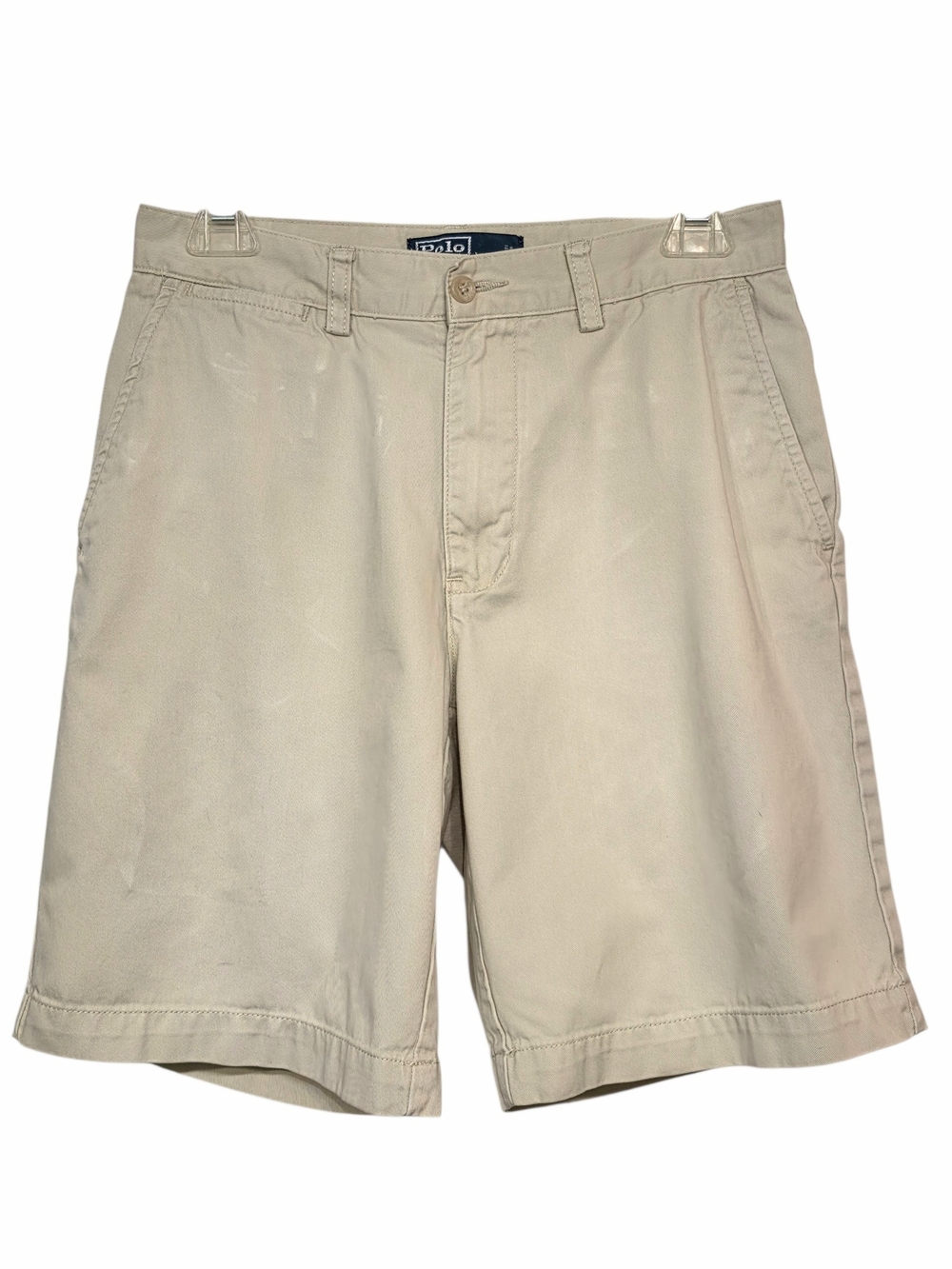 Polo Ralph Lauren Trooper Khaki Chino Shorts Men's Size 29 Classic 100% Cotton